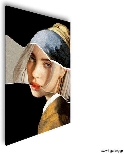 Панел Живопис Платнен Момиче Перлено Обеца Vermeer Reart 50x70 См