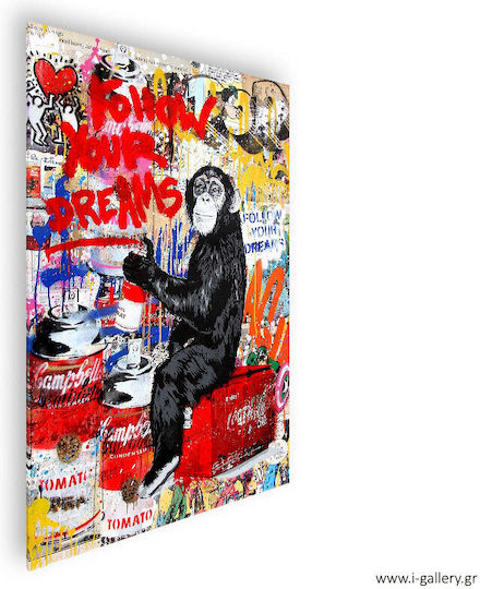 Панел Платнен Follow Your Dreams Street Art 100x150 См