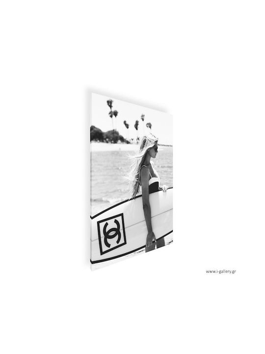 Πίνακας Καμβά Lady At Beach 70x100 Cm