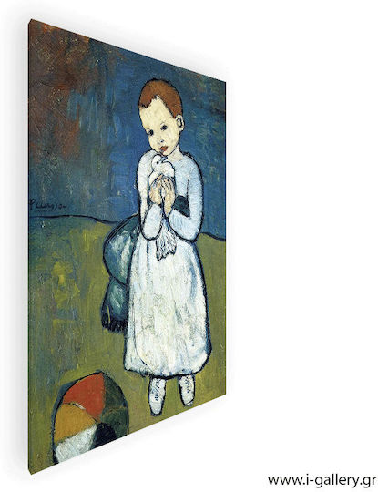 Платнен Панел Живопис Picasso Child Dove 70x100 См