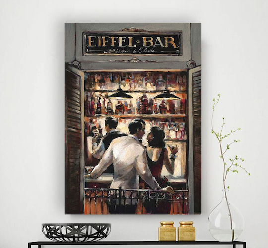 Gemälde auf Segeltuch Paar im Bar 50x70 cm