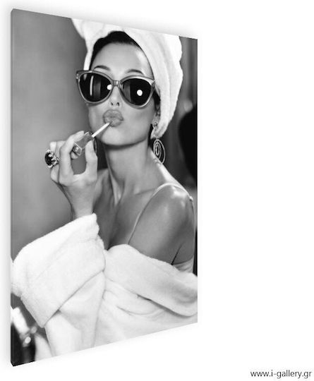 Платнен Панел За Рисуване Audrey Hepburn Червило 60x90 См
