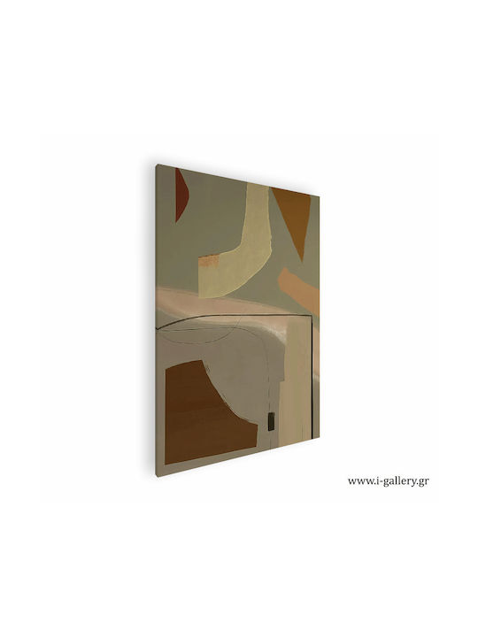 Canvas Painting Pastel Earth Abstract 100x150 Cm