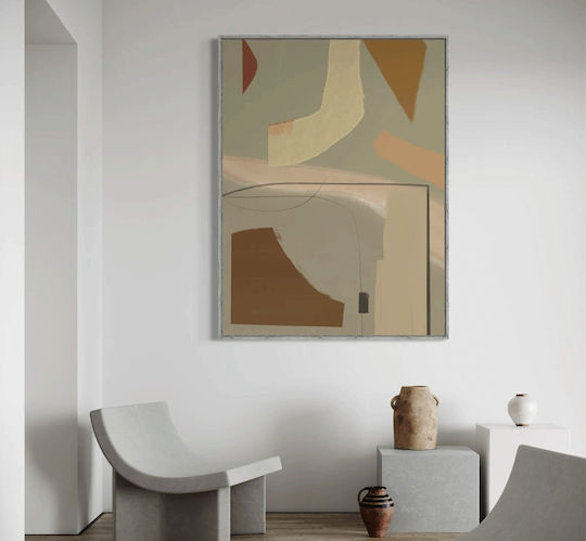 Πίνακας Ζωγραφικής Καμβά Pastel Earth Abstract 100x150 Cm