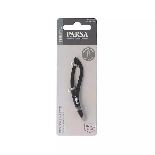 Parsa Design Tweezers Πλάγιο Τσιμπιδάκι Φρυδιών Μαύρο