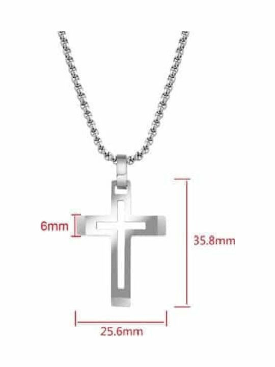 Akzent Cross from Steel with Chain