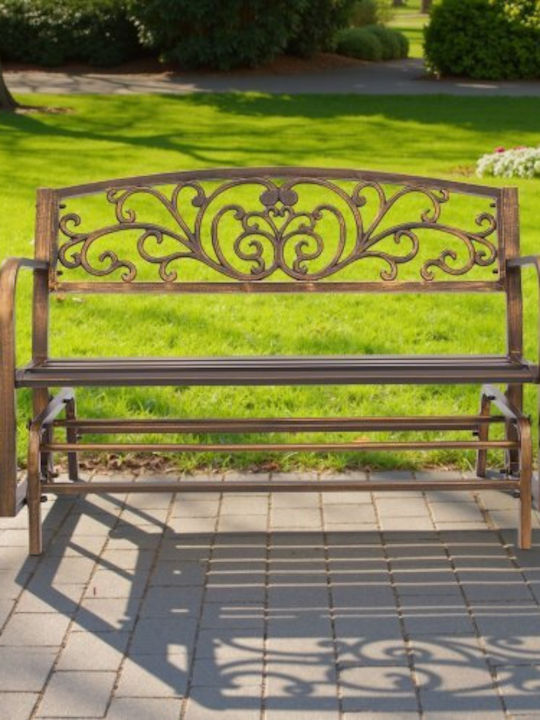 Outdoor-Sofa & Bank Metallisch Bronze 127x69x85cm