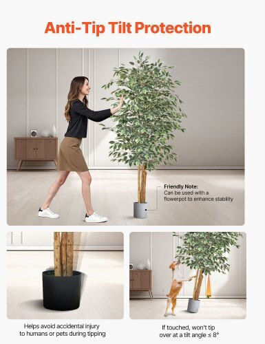 Изкуствено растение в саксия Ficus Lyrata Green 180см Vevor