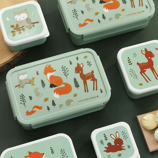 A Little Lovely Company Plastic Kids' Food Container Turquoise