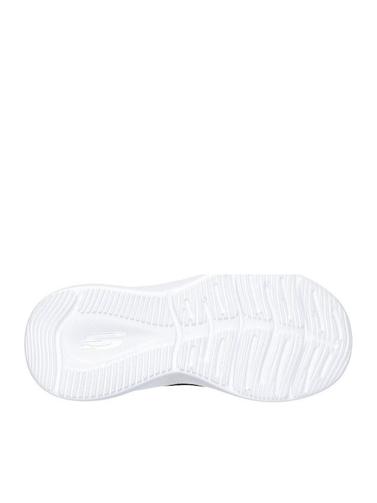 Kids Sports Shoes Running with Hoop & Loop Closure Black