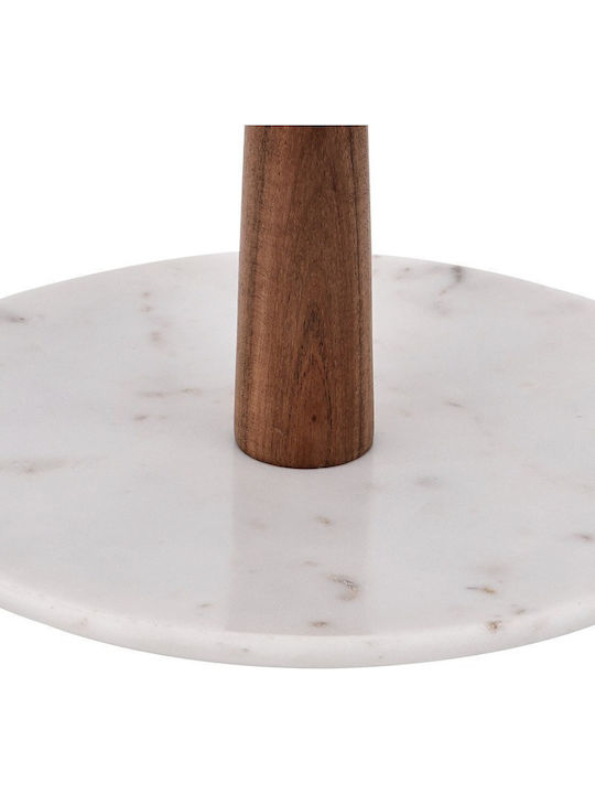 Eglo Stone Dessert Tower Stand with 2 Tiers Makilala White Ø28cmxY25.5cm