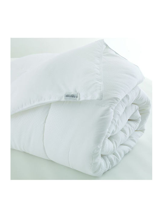 Palamaiki Duvet Single with Microfiber Filling 160x240cm Stripe White Comfort 300 GSMGsm 7.5 togs Togs
