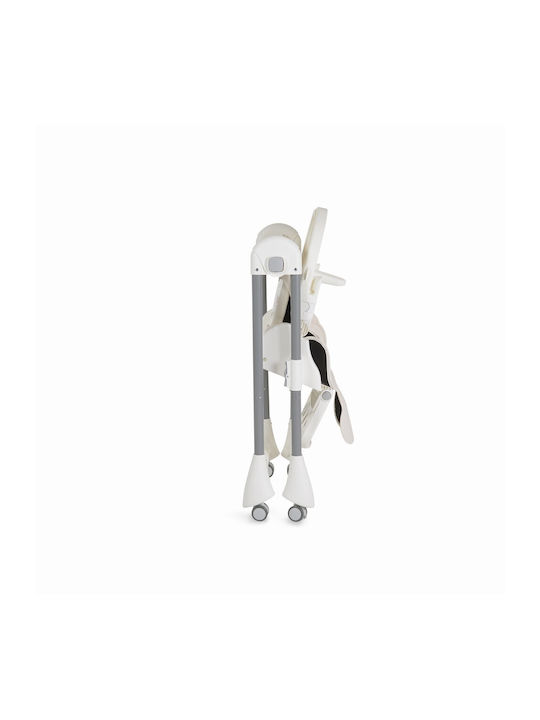 Moni Rico Foldable Baby Highchair With Adjustable Height White
