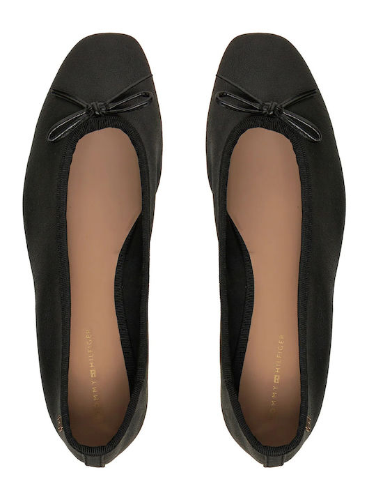 Leather Ballerinas Black