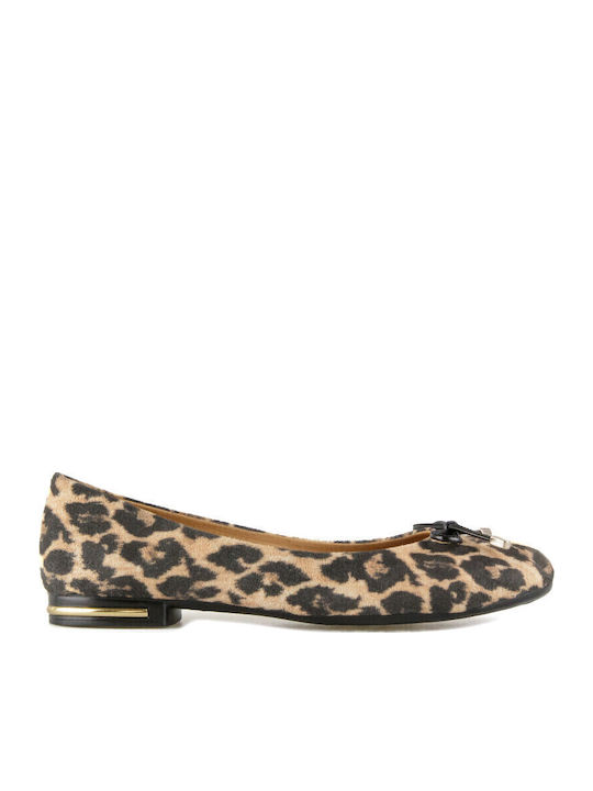 Damen Ballerinas in Braun Farbe