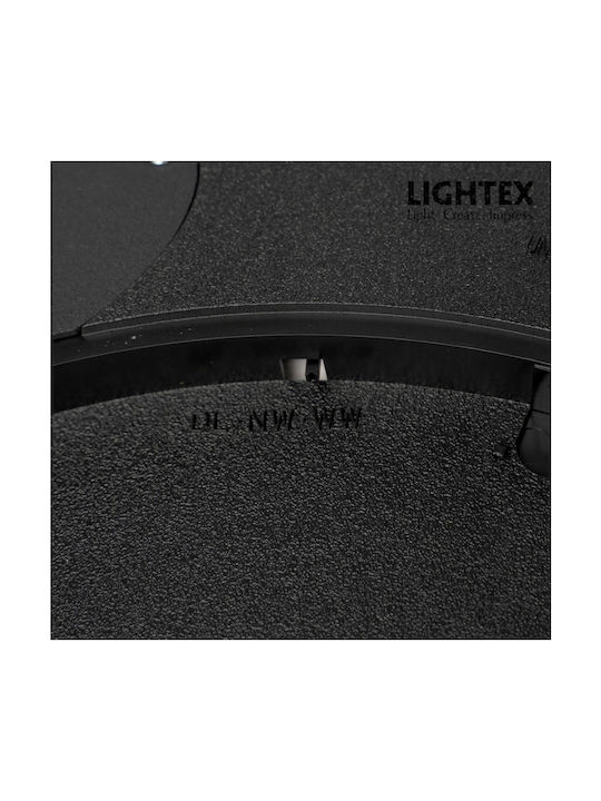 Lightex Sleng Super Slim Ceiling Mount Light 40cm Black with Integrated LED