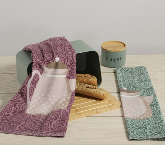 Nef-Nef Homeware Teapot Geschirrtuch in Grün Farbe 40x60cm