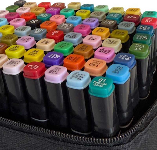 Μαρκαδόροι Assorted Colors 1.5mm Σετ 80τμχ