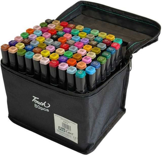 Μαρκαδόροι Assorted Colors 1.5mm Σετ 80τμχ