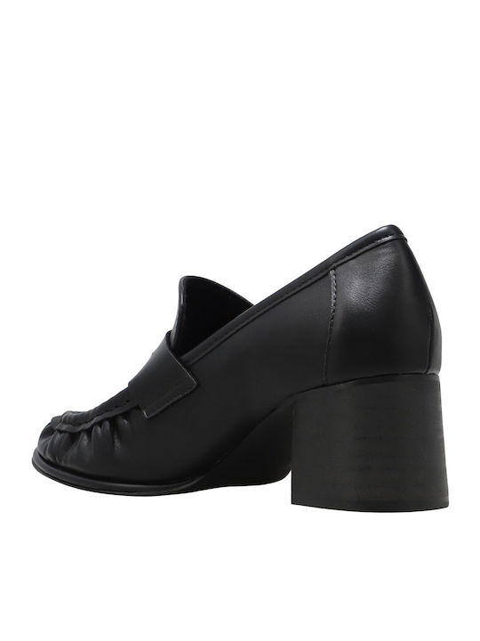 Pumps mit Chunky mittelhohem Absatz Schwarz