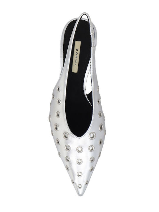 Pumps mit mittelhohem Absatz Silber
