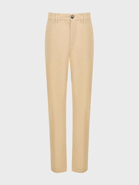 Women's Capri Chino Trousers Ecru