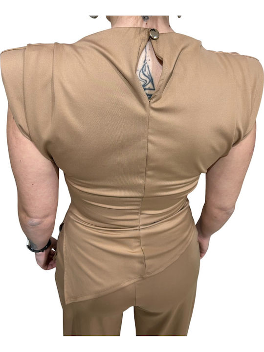Women's Beige Set with Pants