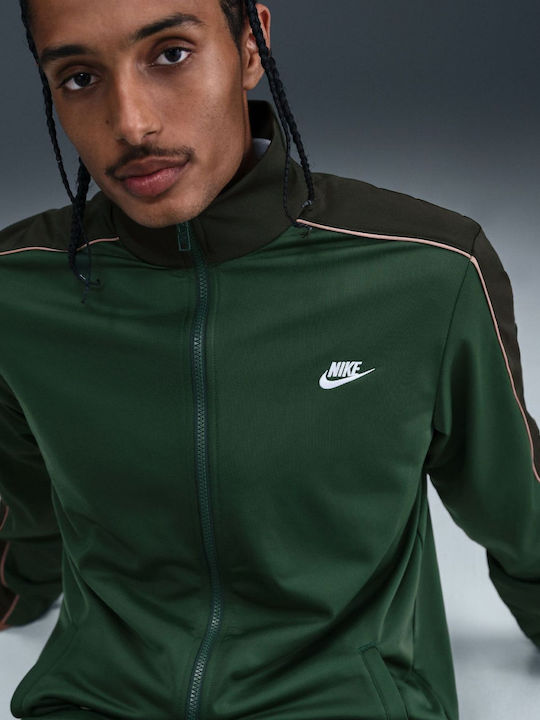 Sportswear Club Tracksuit Glossy with Elastic Fir, Sequoia, Parachute Beige, White
