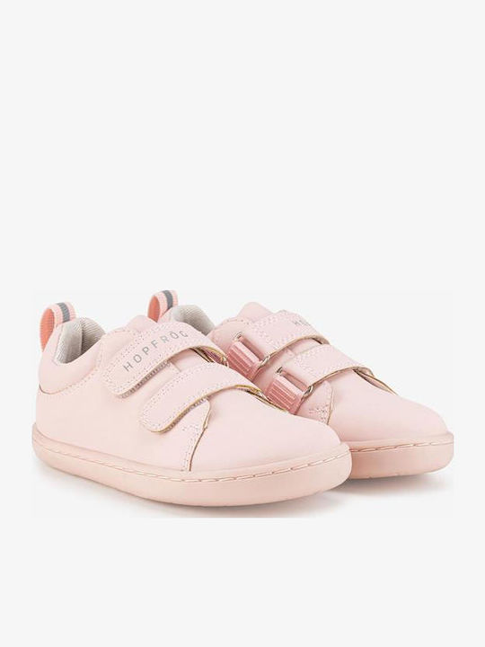 Kids Sneakers Barefoot with Hoop & Loop Closure Pink
