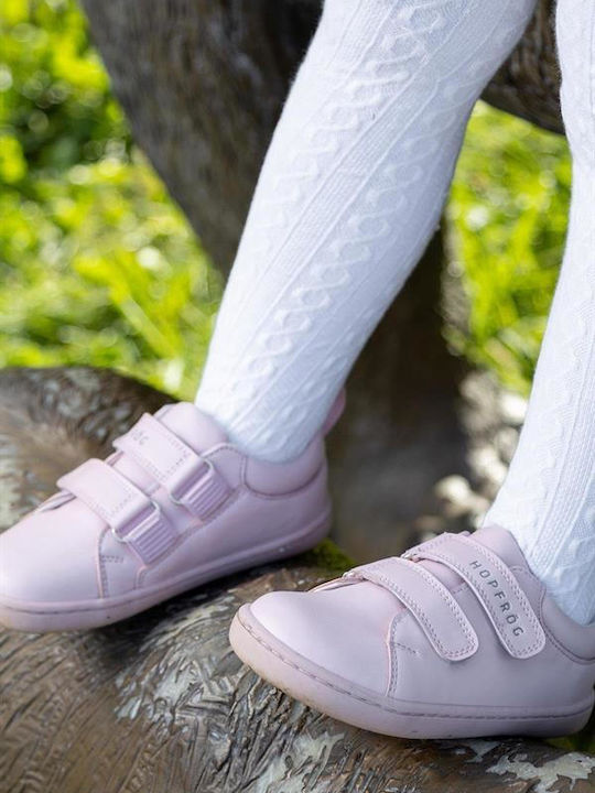 Kids Sneakers Barefoot with Hoop & Loop Closure Pink