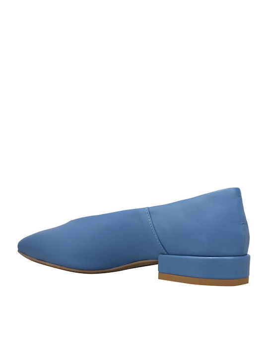 Leder Damen Ballerinas Blaue