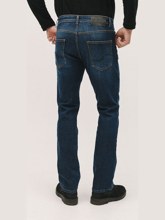 Ανδρικό Παντελόνι Τζιν Ελαστικό Dark Blue Denim