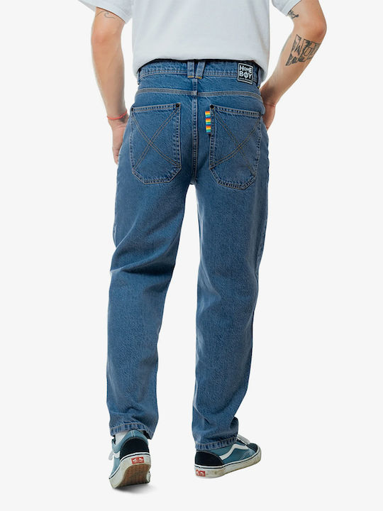 Homeboy X-tra Παντελόνι Τζιν Loose Straight Fit Washed Blue