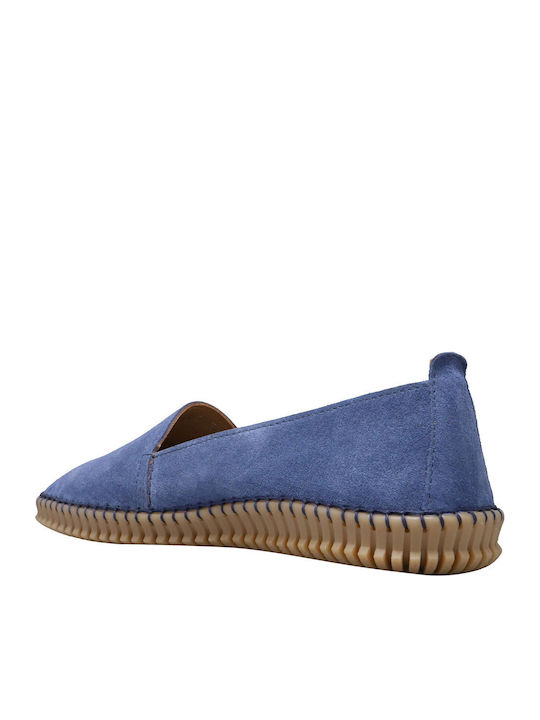 Women's Suede Espadrilles Blue