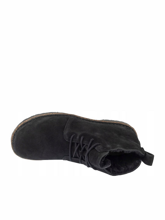 Mid Shearling Дамски Ботуши Черни