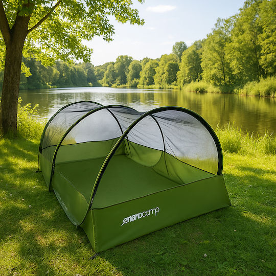 Self-Expanding Tent Insect Net Beach Camping 190x120x95 Cm Green