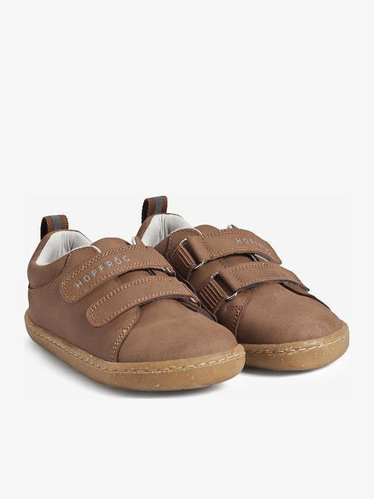 Παιδικά Sneakers Barefoot με Σκρατς Καφέ