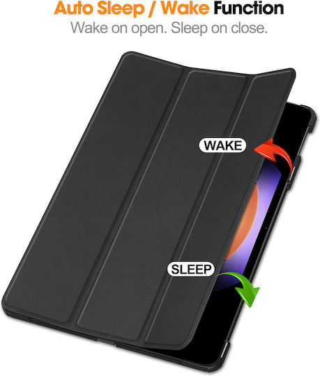 Sonique Smartcase Slim Flip Cover Ανθεκτική Μαύρη (Xiaomi Pad 6s Pro 12.4)