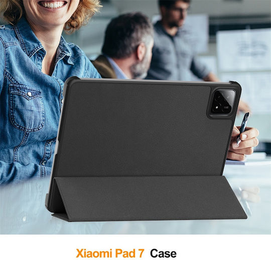 Sonique Smartcase Slim Flip Cover Durable Black (Xiaomi Pad 7 Pad 7 Pro)