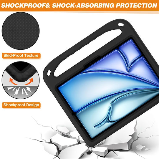 Sonique Jazzy Back Cover για Παιδιά Μαύρη (Apple iPad Pro 2024 11", iPad Air 2024 11)