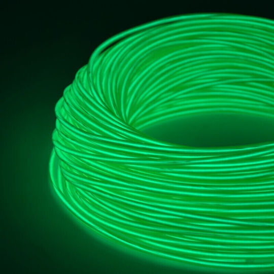 Glowmania Kit Luminiscent El Wire Pentru Reglaj Roți Bicicletă 4 M Lungime Invertori Incluși