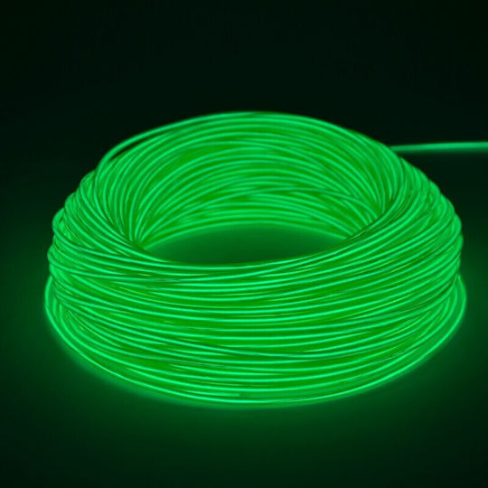 Glowmania Kit Luminiscent El Wire Pentru Reglaj Roți Bicicletă 4 M Lungime Invertori Incluși