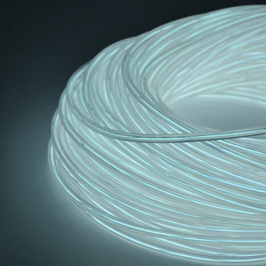 Glowmania Kit Luminiscent El Wire Pentru Reglaj Roți Bicicletă 4 M Lungime Invertori Incluși