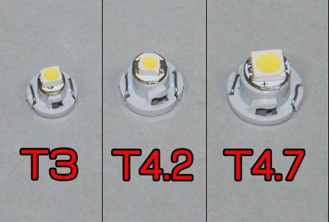 Lamps Car T3 LED Red 2W 1pcs
