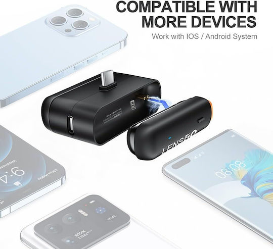Ledgo 518C Wireless Microfon Πέτου, Clip On pentru Mobil