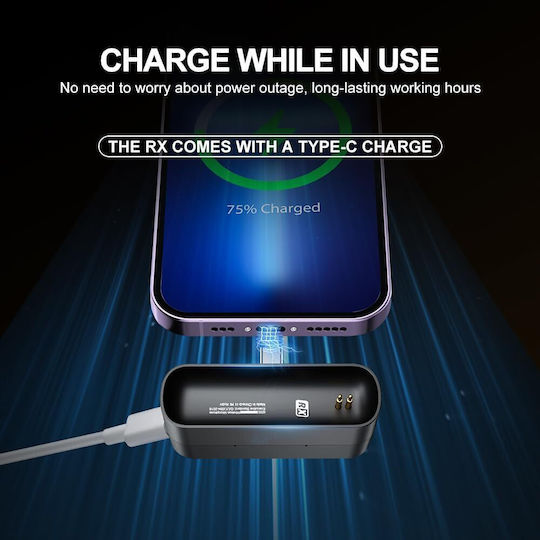 Ledgo 518C Wireless Microfon Πέτου, Clip On pentru Mobil