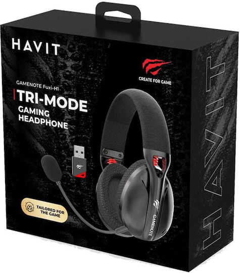 Havit Fuxi H3 Wireless On Ear Gaming Headset with Connection USB Gray