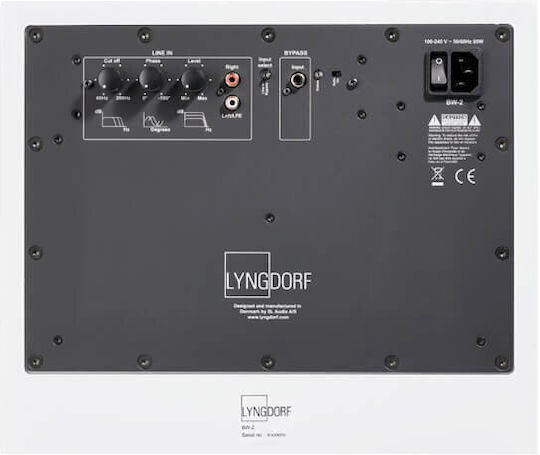 Lyngdorf BW-2 Αυτοενισχυόμενο Subwoofer 400W Λευκό