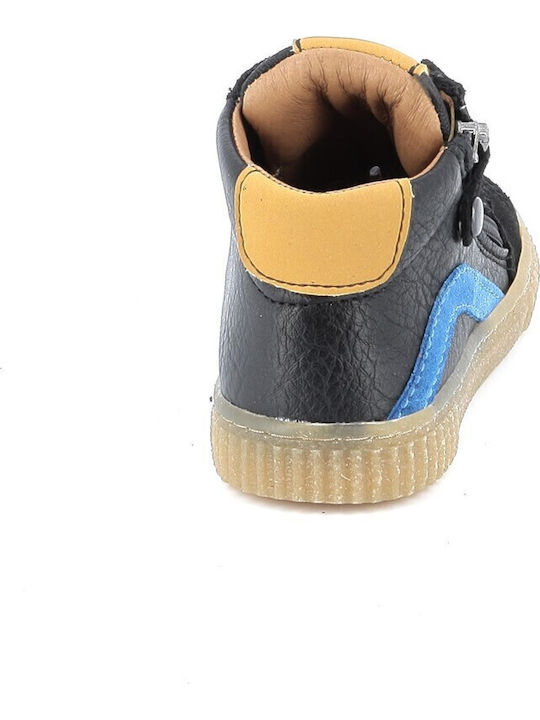 Παιδικά Sneakers High Μαύρα