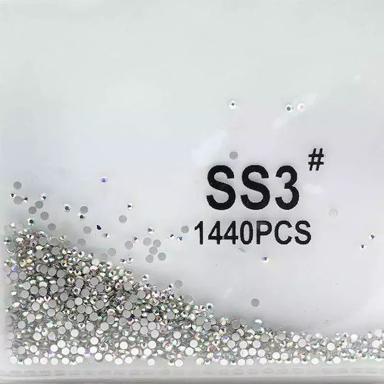 Strass für Nägel Silber 1440Stück